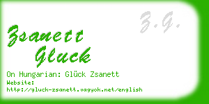 zsanett gluck business card