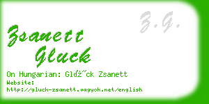 zsanett gluck business card